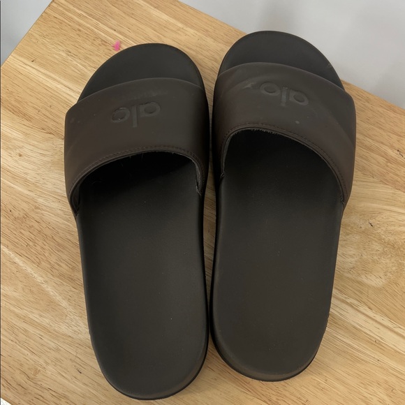 Alo expresso Brown Slide Sandals unisex - Picture 5 of 15